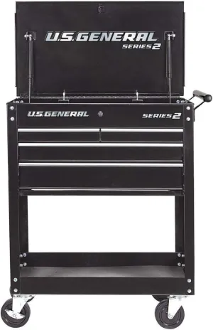 NEW!!! 2020 Design 30 In. 4 Drawer Presidential Black Tech Cart