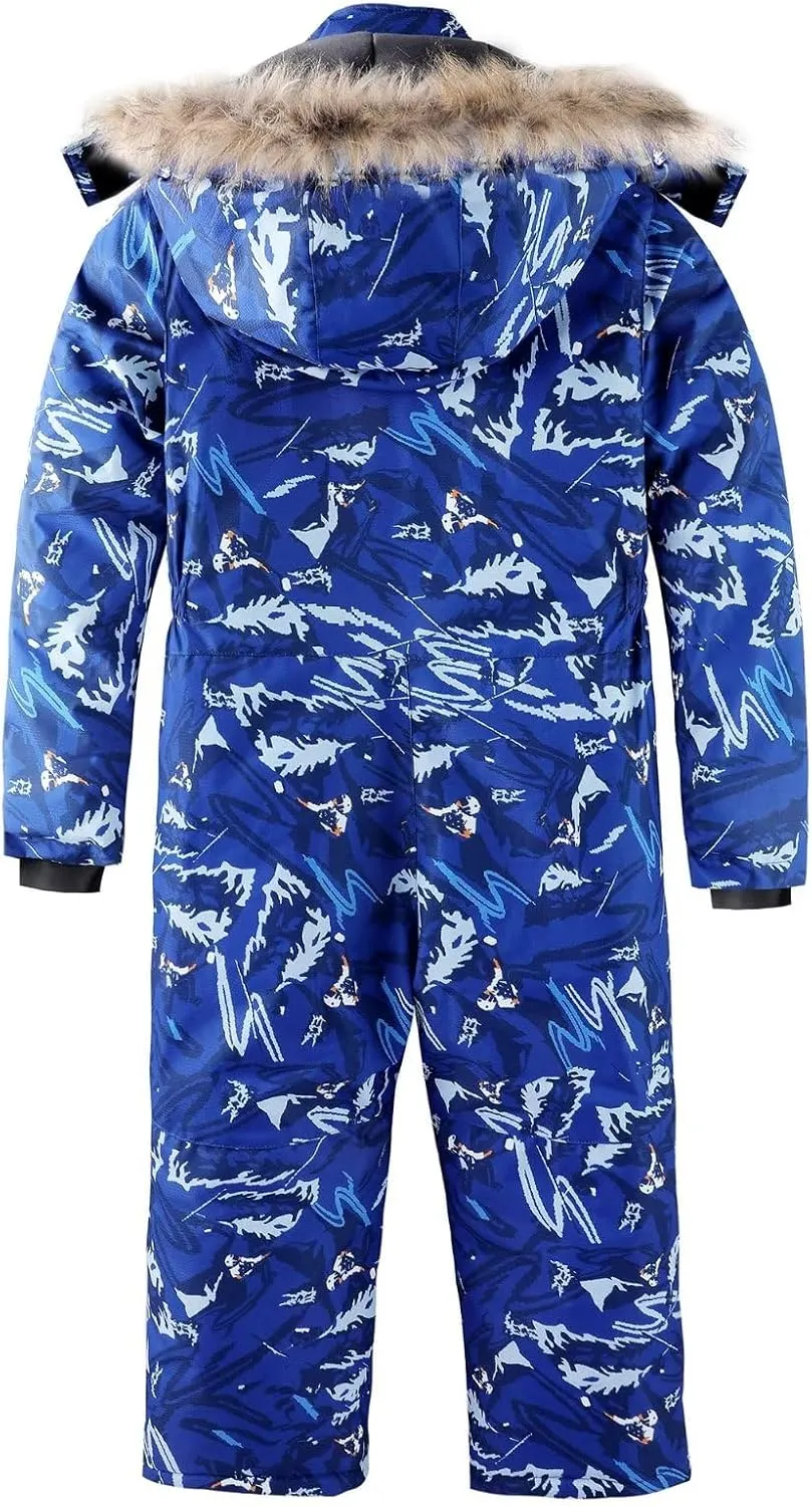 OHSNMAKSL Kid's Snowsuits Boys Ski Suits Jackets Girls Waterproof Coats Jumpsuits Winter Snowboarding Outdoor