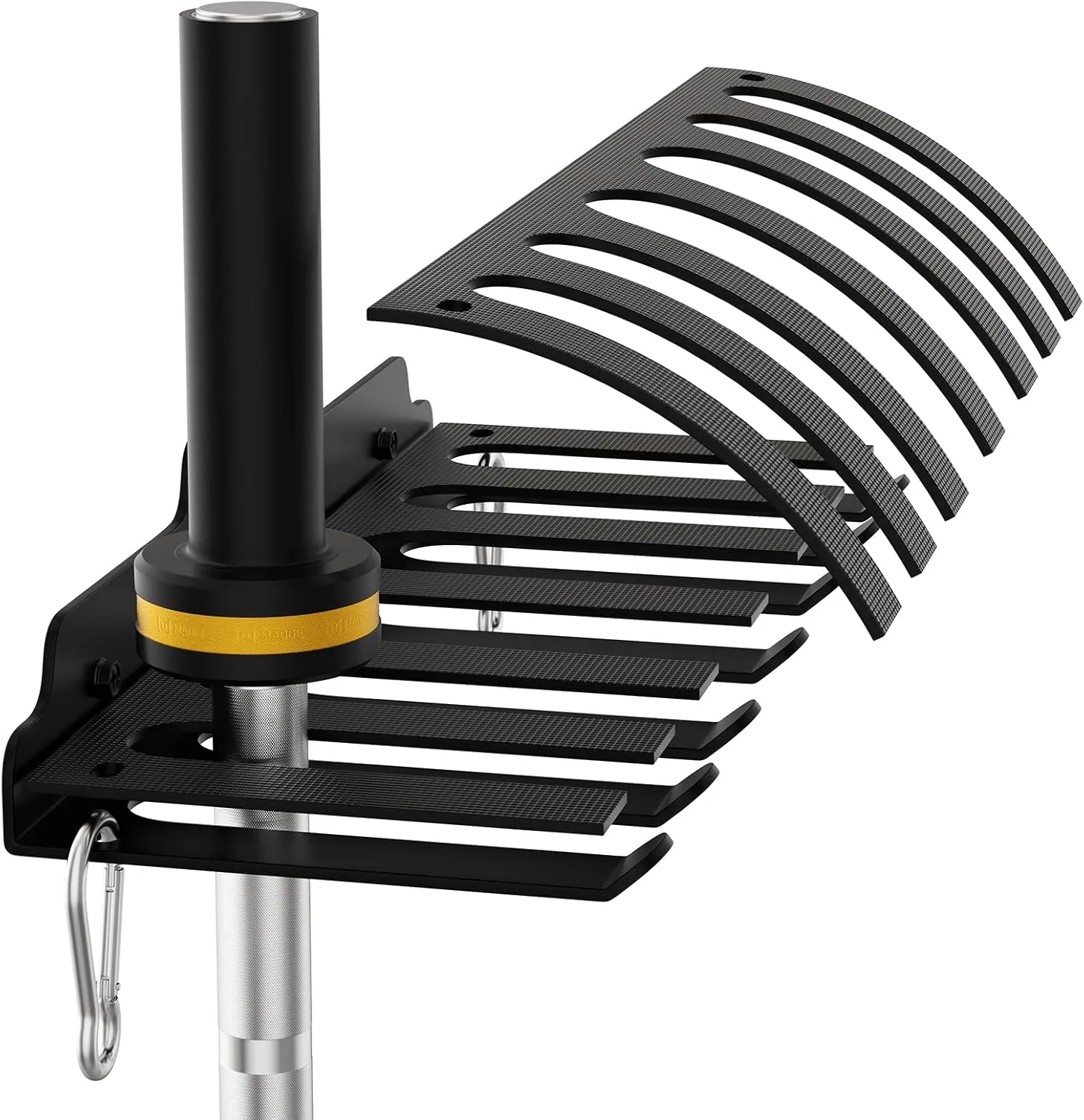 Olympic Barbell Hanger,Garage Gym Bar Wall Rack,Vertical Barbell Mount Rack,Black Powder Coated,Space Saving Commercial or Home Gym Accessory,Holds Under 33mm Bar Size
