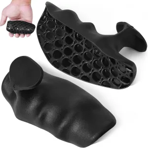Original Rubber Gym Grips for Weight Lifting, Deadlifts, Ergonomics Shaped Workout Grips for Men Women Palm Protection, Fingerless Workout Gloves for Women Bodybuilding Exercise