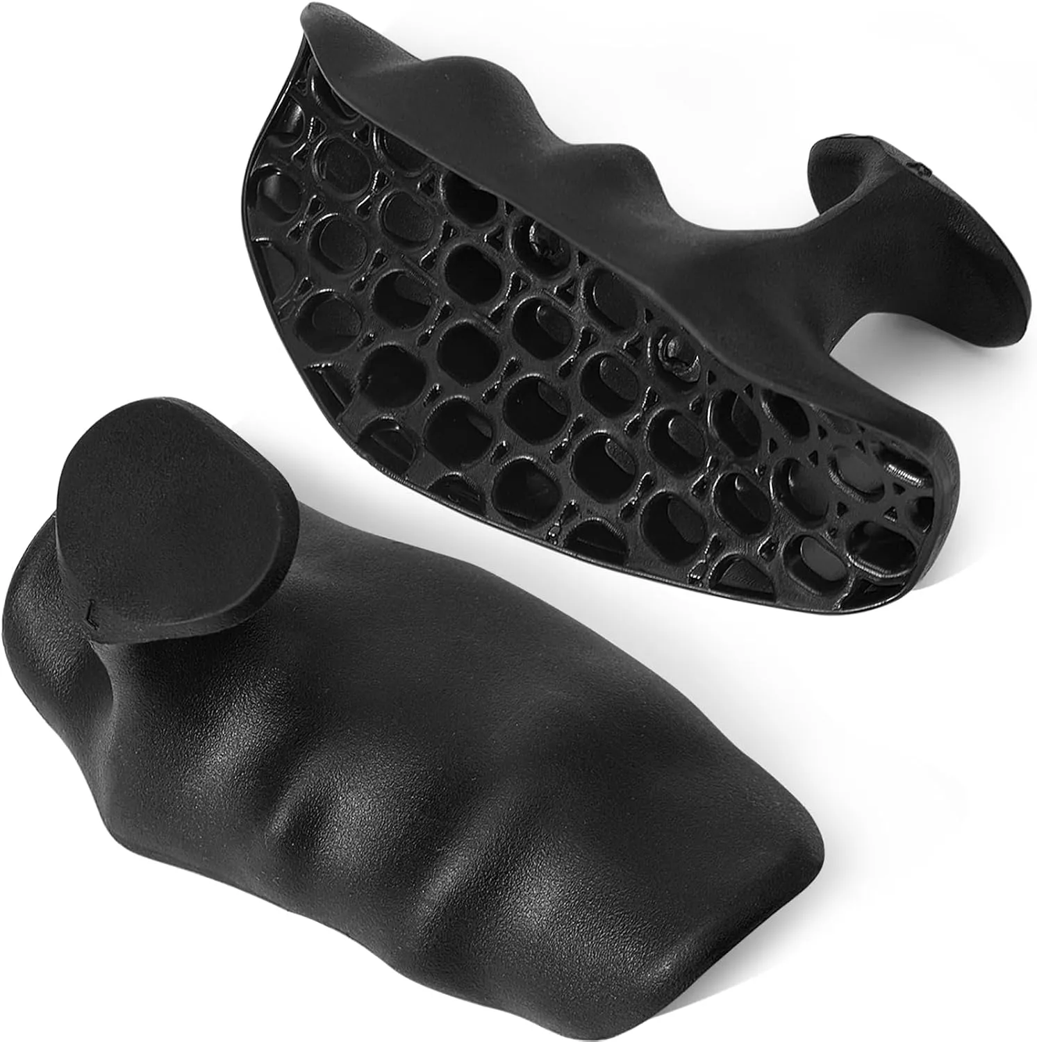 Original Weight Lifting Grips for Men Women Deadlifts, Rows, Ergonomics Workout Rubber Gym Grips Pads for Palm Protection, Fingerless Workout Gloves for Men Exercise Bodybuilding