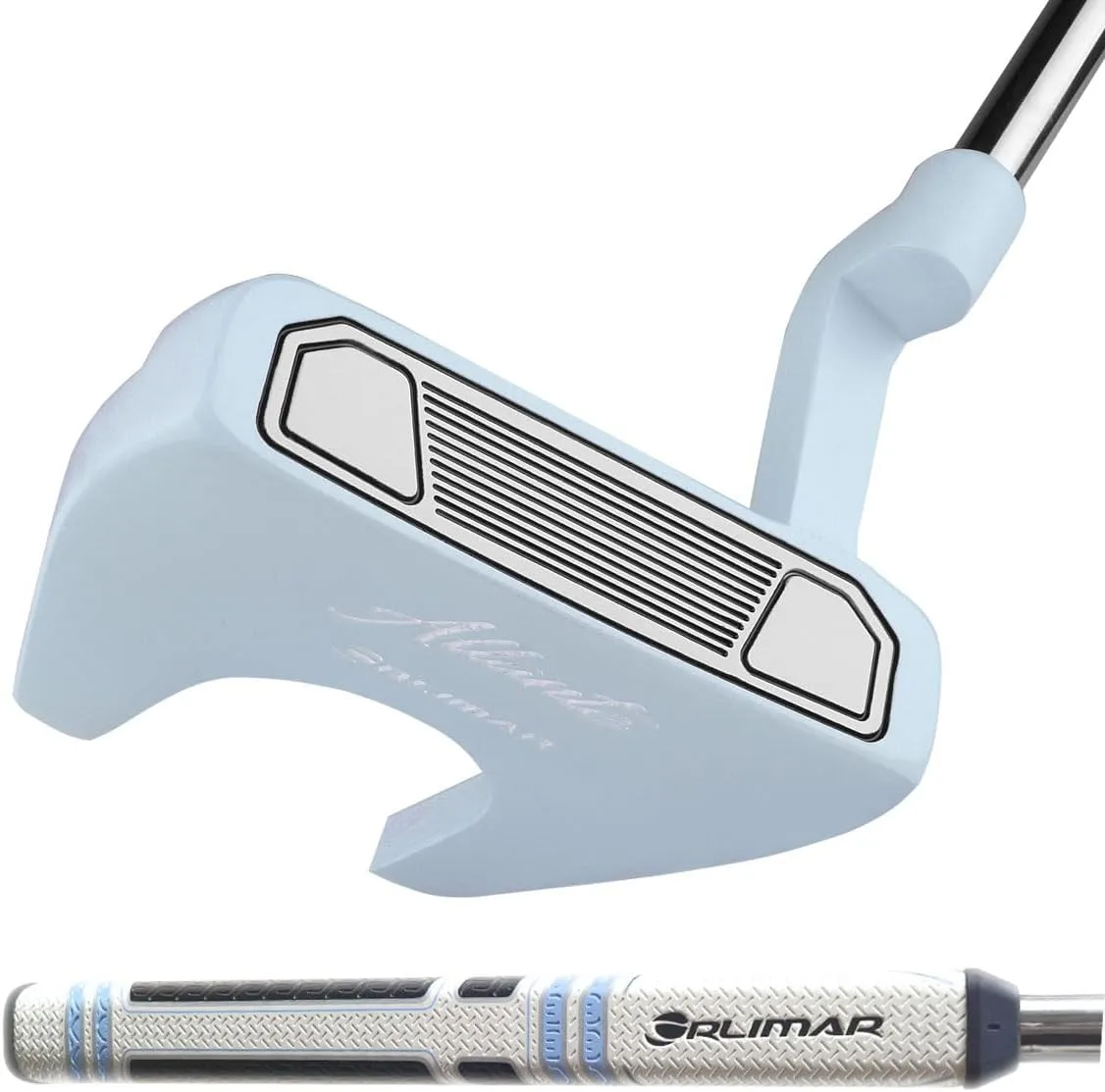 Orlimar Allante Women’s Complete Golf Club Package Set, Right/Left Handed Includes Titanium Driver, Fairway Woods, Hybrid, Irons, Mallet Putter, Cart Bag, 4 Head Covers