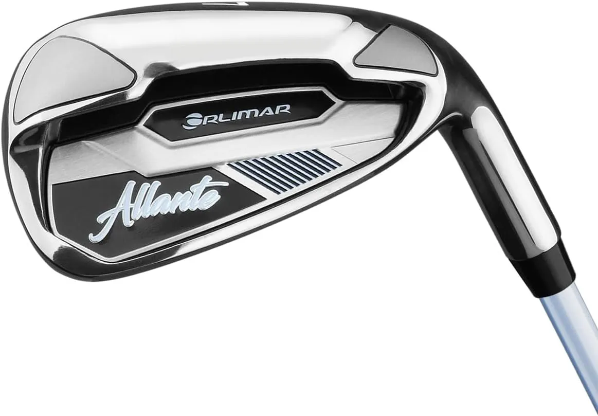 Orlimar Allante Women’s Complete Golf Club Package Set, Right/Left Handed Includes Titanium Driver, Fairway Woods, Hybrid, Irons, Mallet Putter, Cart Bag, 4 Head Covers