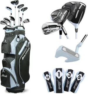 Orlimar Allante Women’s Complete Golf Club Package Set, Right/Left Handed Includes Titanium Driver, Fairway Woods, Hybrid, Irons, Mallet Putter, Cart Bag, 4 Head Covers