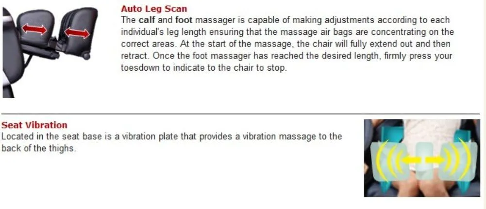 Osaki OS-4000T | Black | 2D S-Track Full Body Massage Chair | Zero Gravity | Body Scanning | Space Saving | Full Body Air Bag Compression. | Lumbar Heating | Foot Roller
