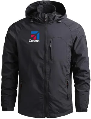 Outdoor Hooded Aviation Pilots Cessna Lightweight Windbreakers Jackets Coats