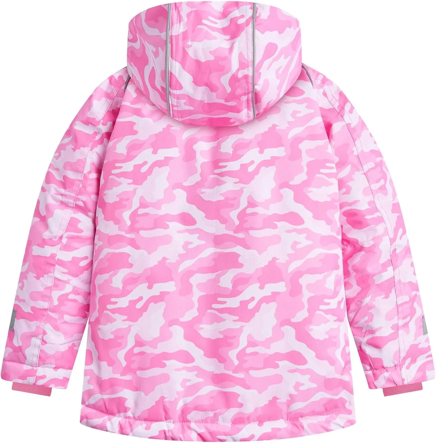 Owntop Kids Winter Ski Jacket Waterproof, Boys Girls Puffer Jacket, Insulated Lining Reflective Strip for Skiing, Snow Play