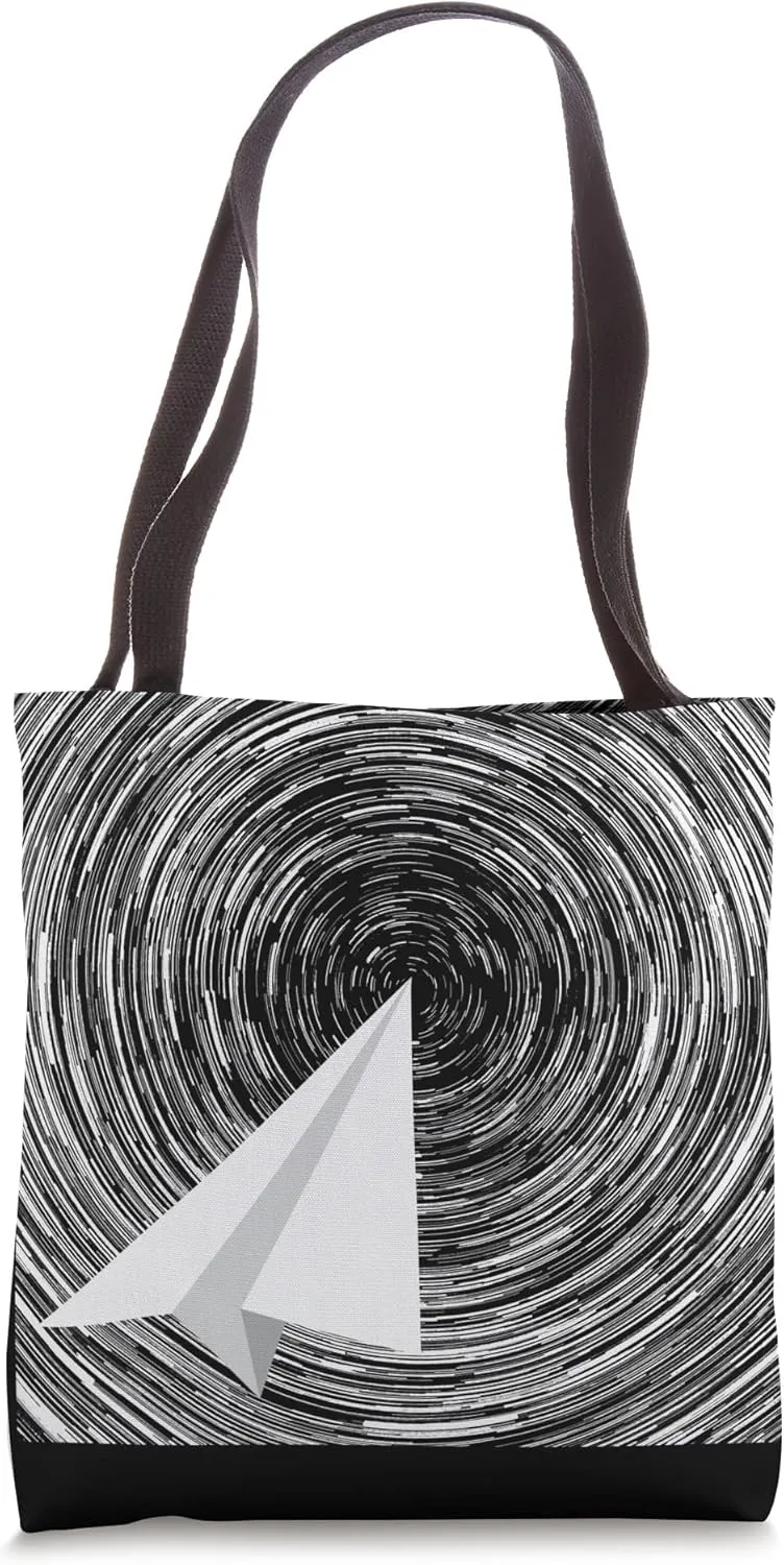 Paper Plane Folded Airplane Flying Warp Speed Tote Bag