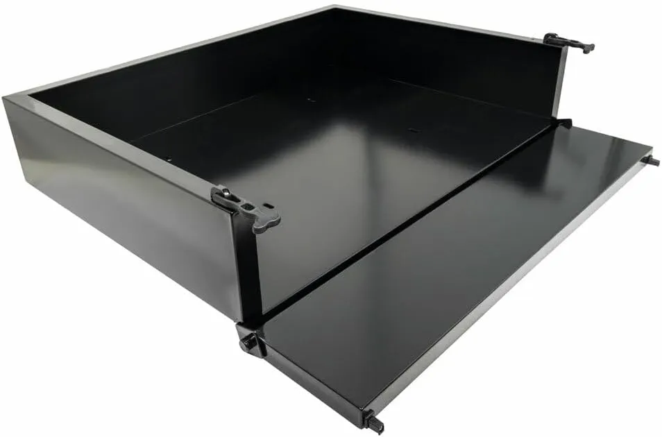 Performance Plus Carts Universal Golf Cart Cargo Box | Black Steel | Universal Fit