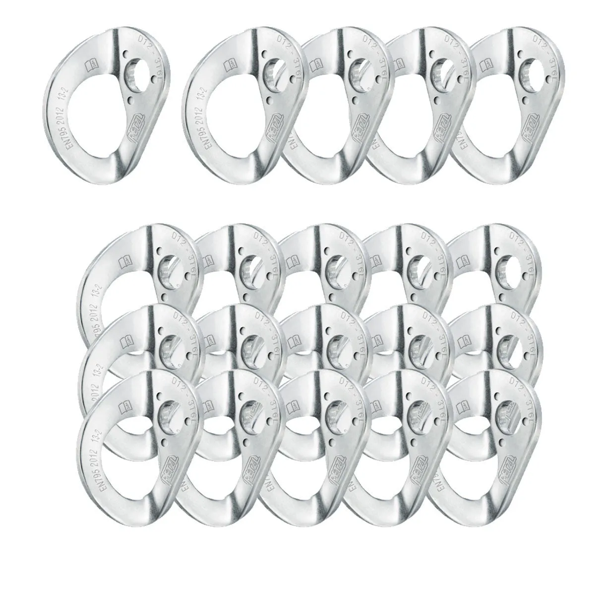 PETZL - COEUR HANGER S/STEEL 20/PACK