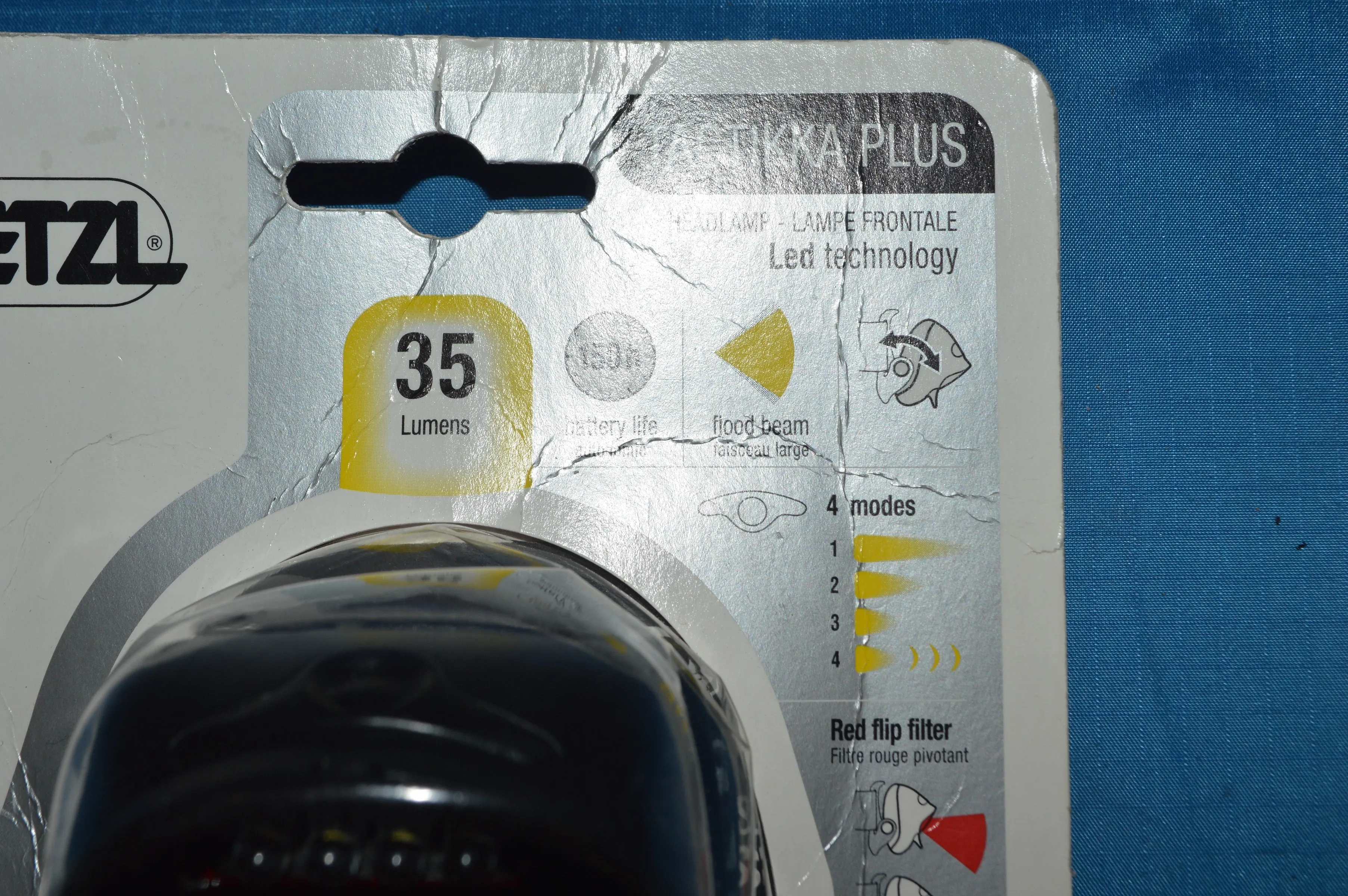 Petzl Headlamp - TACTIKKA, 200 lumens, with red light