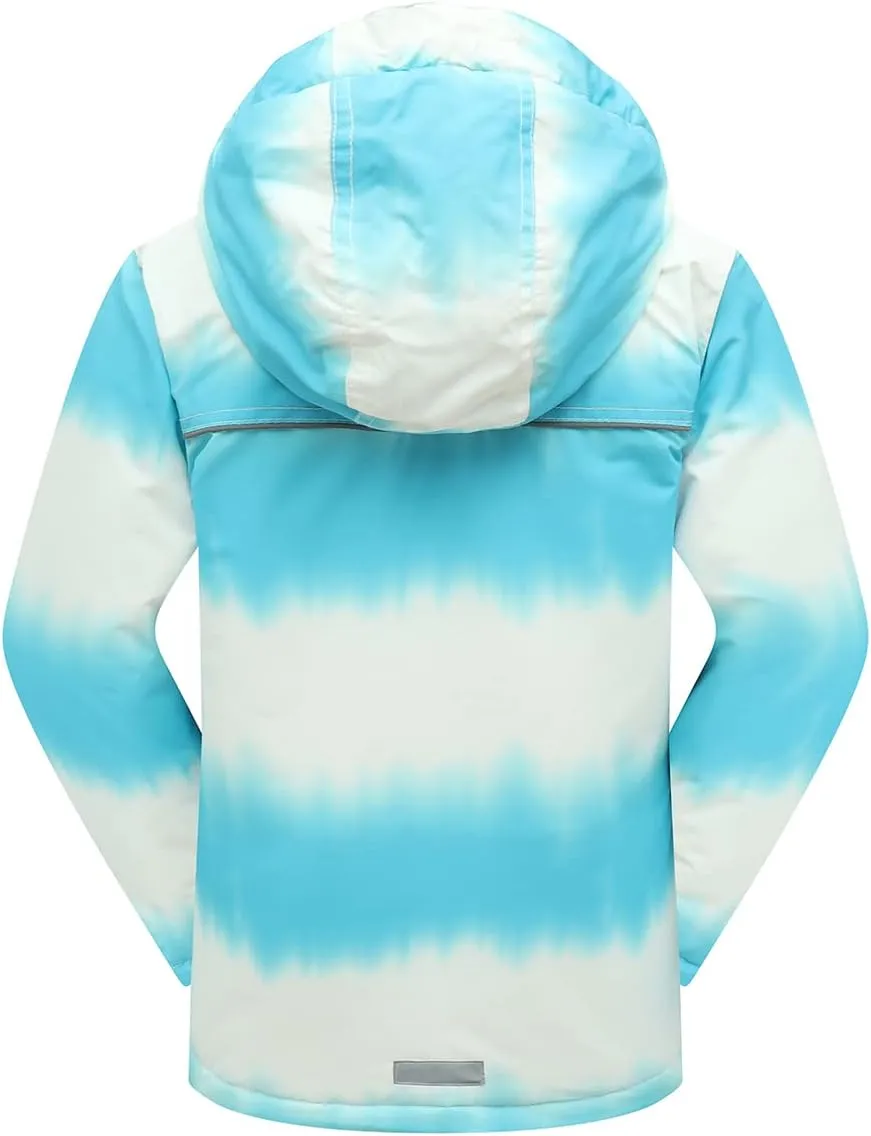 PHIBEE Girls' Waterproof Windproof Outdoor Warm Snowboard Ski Jacket