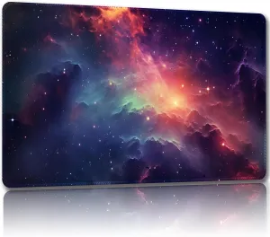 Playmat for MTG, with Free Storage Bags,Game Mat 24 x 14 inches, TCG and Board Game Mat for Cards,Mousepad Desk Mats (Magic Starry Sky2-Regular)