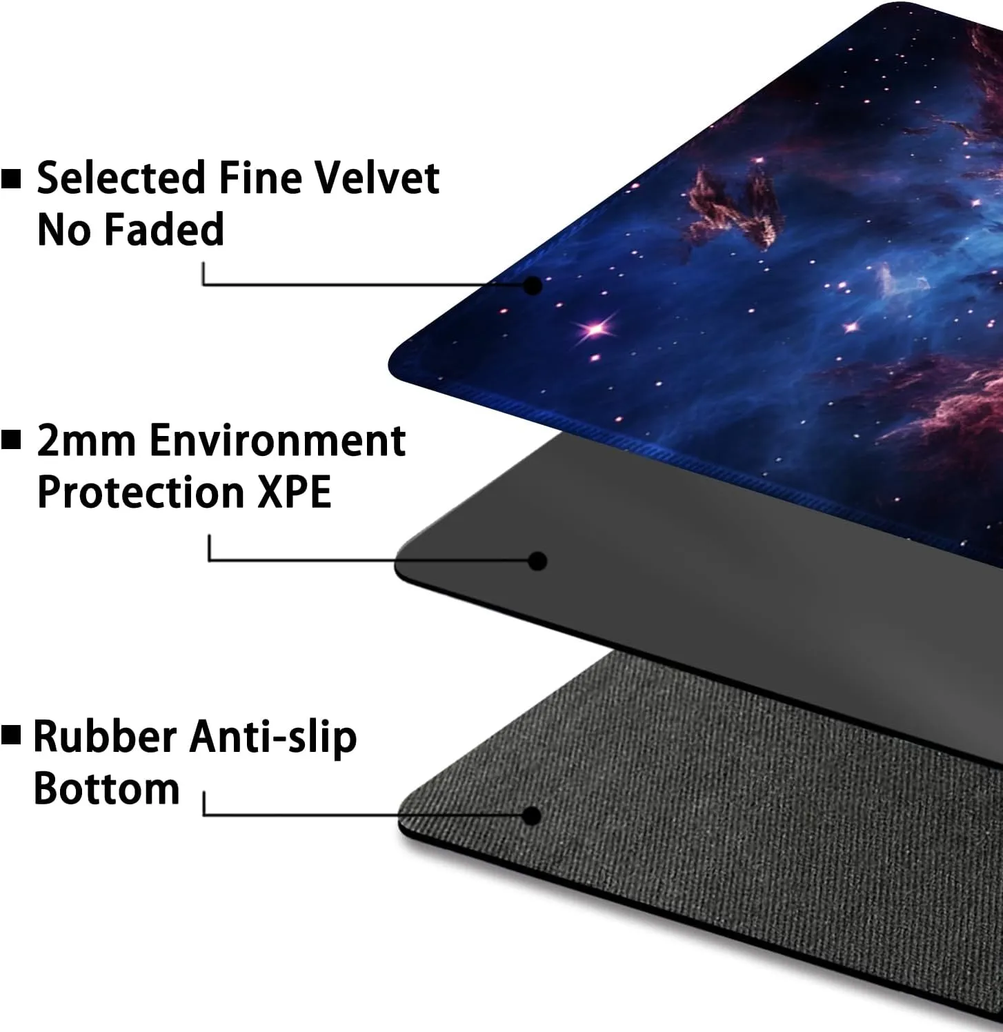 Playmat for MTG, with Free Storage Bags,Game Mat 24 x 14 inches, TCG and Board Game Mat for Cards,Mousepad Desk Mats (Magic Starry Sky2-Regular)