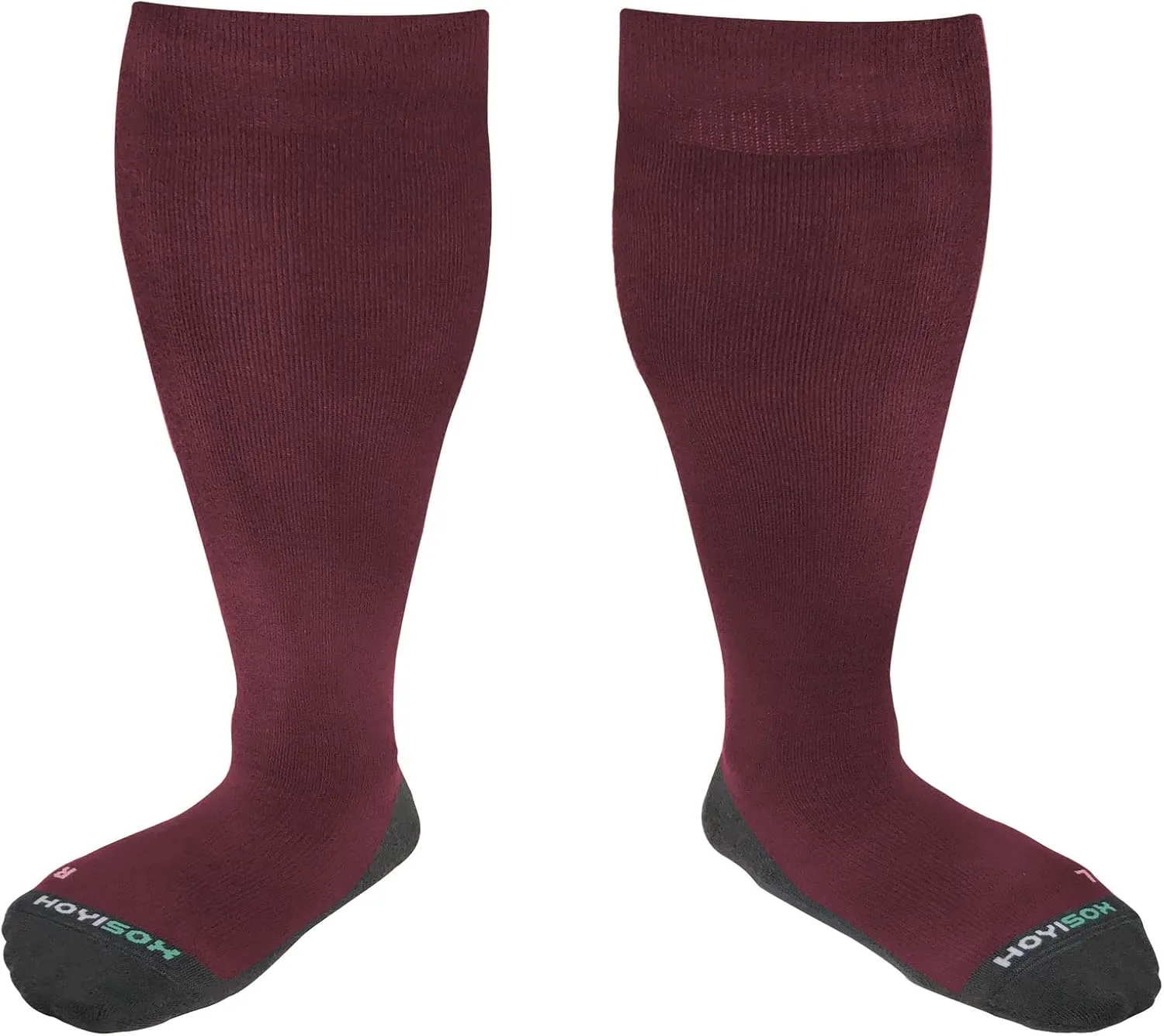Plus Size Compression Knee High Socks, Wide Calf Extra Large for Men and Women, Comfortable Cotton
