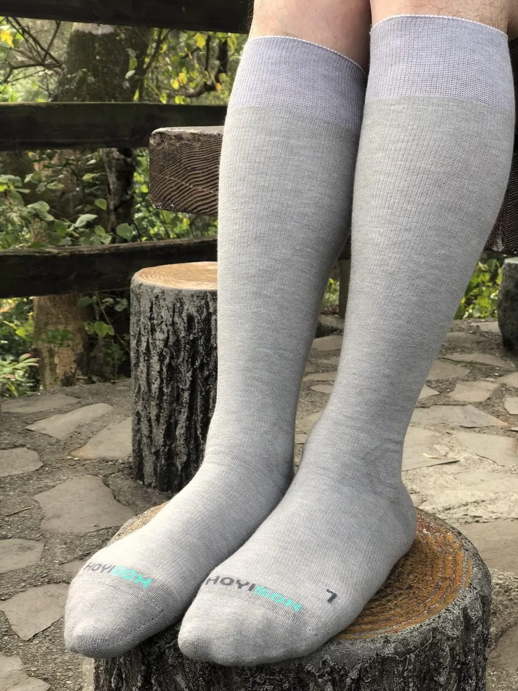Plus Size Compression Knee High Socks, Wide Calf Extra Large for Men and Women, Comfortable Cotton