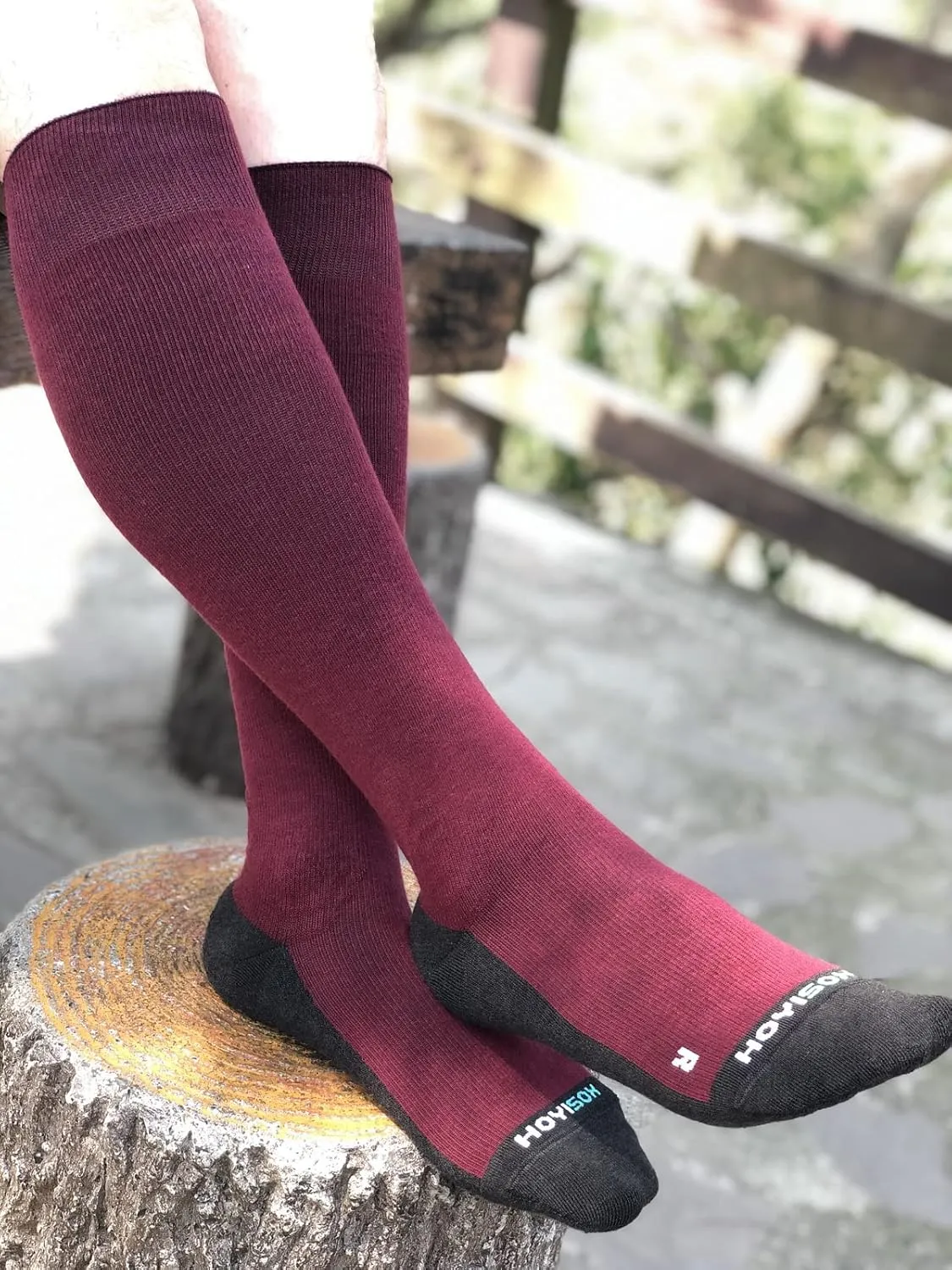 Plus Size Compression Knee High Socks, Wide Calf Extra Large for Men and Women, Comfortable Cotton