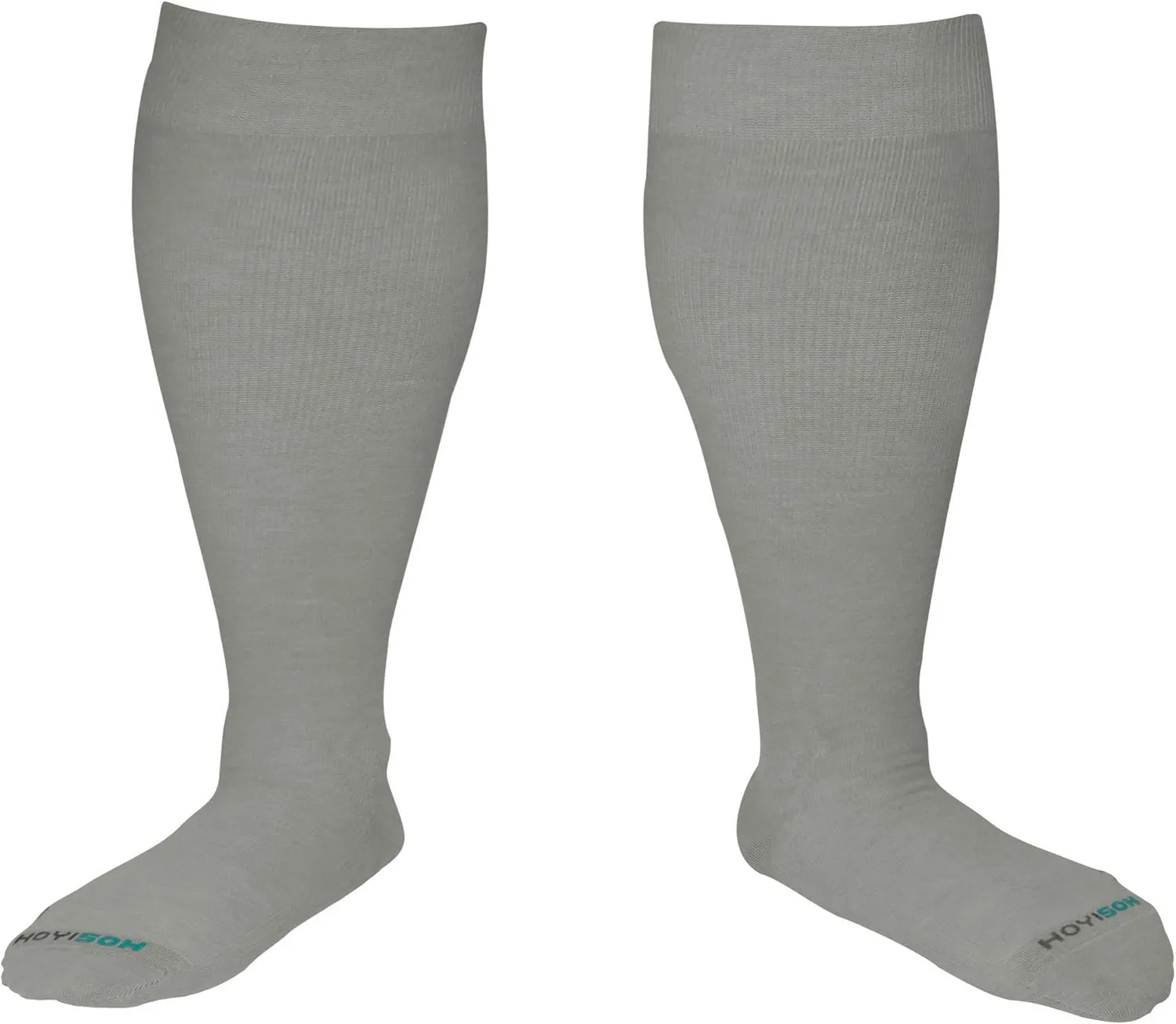 Plus Size Compression Knee High Socks, Wide Calf Extra Large for Men and Women, Comfortable Cotton