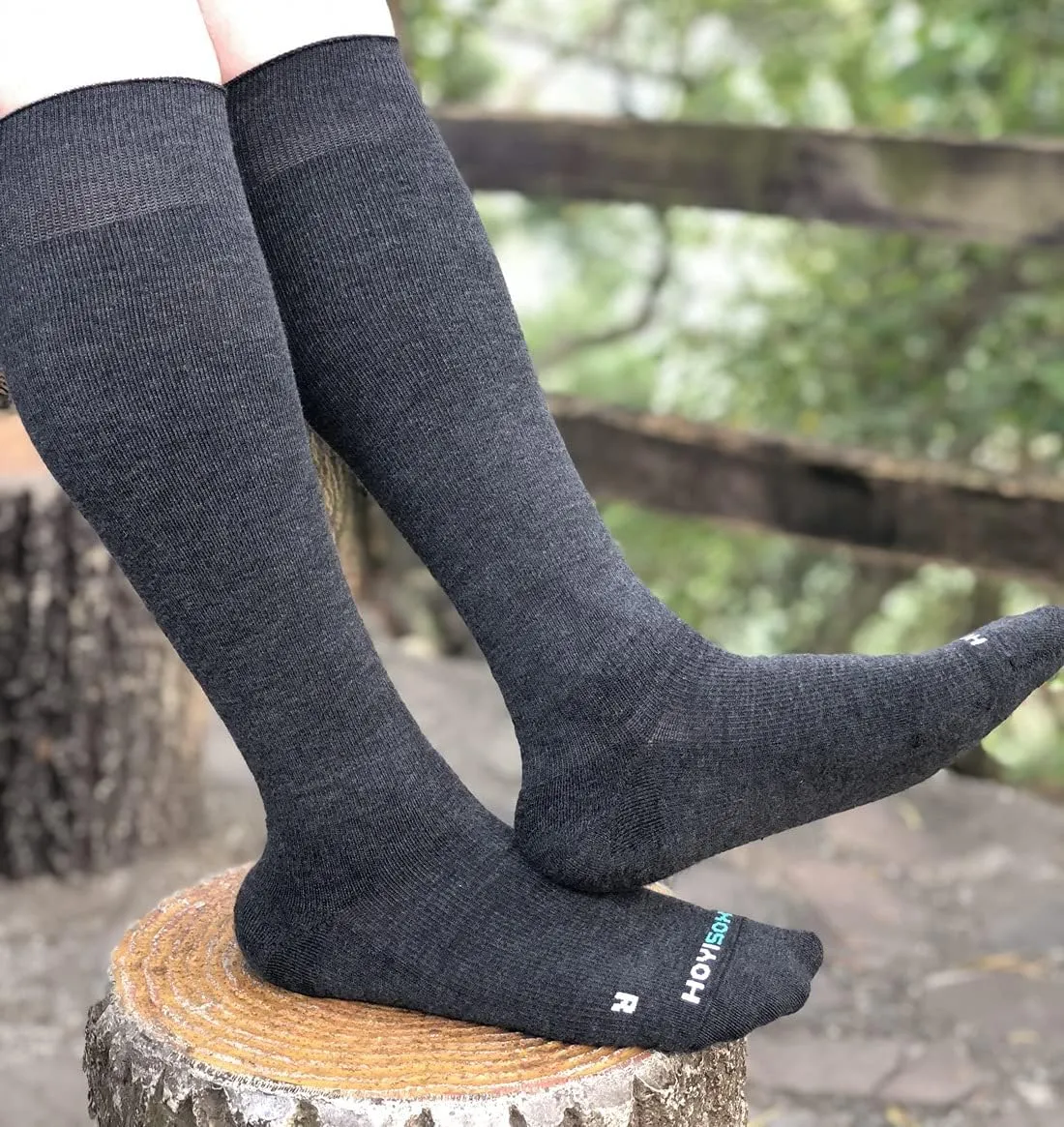 Plus Size Compression Knee High Socks, Wide Calf Extra Large for Men and Women, Comfortable Cotton