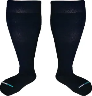 Plus Size Compression Knee High Socks, Wide Calf Extra Large for Men and Women, Comfortable Cotton
