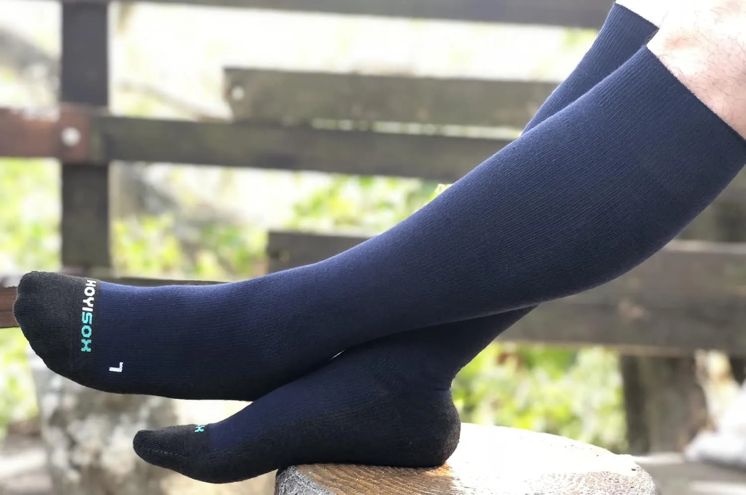 Plus Size Compression Knee High Socks, Wide Calf Extra Large for Men and Women, Comfortable Cotton