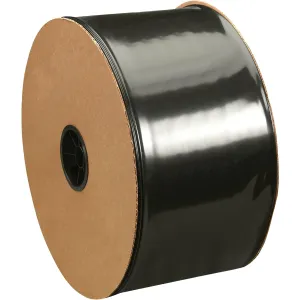 Poly Bag Guy 12" x 725', 4 Mil (1 Roll) Black Plastic Poly Tubing