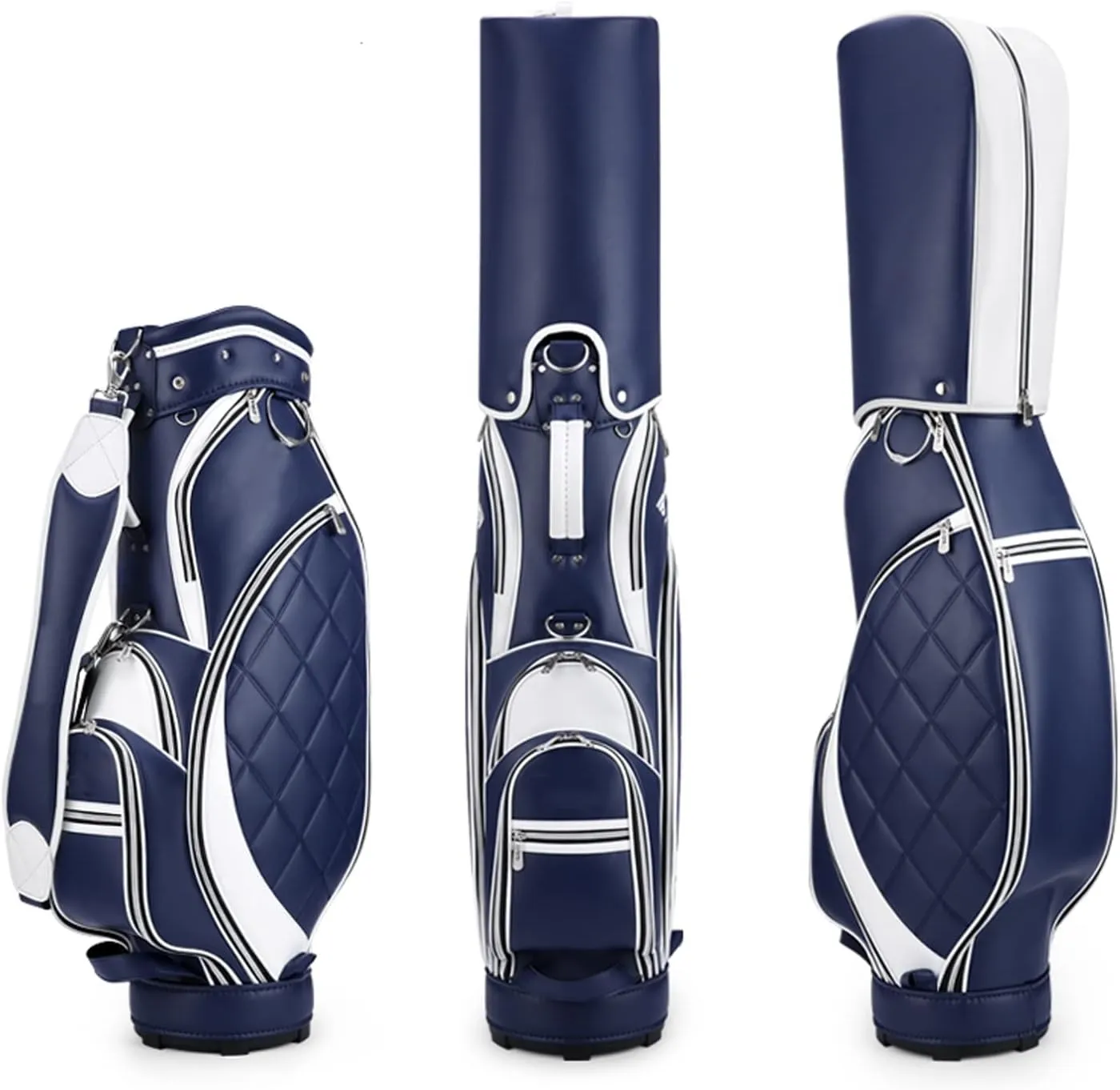 Portable Women's Golf Bag, Waterproof Microfiber Leather Golf Cart Bag, High Hardness Base, Golf Stand Bag Travel Golf Club Bags (Blue)