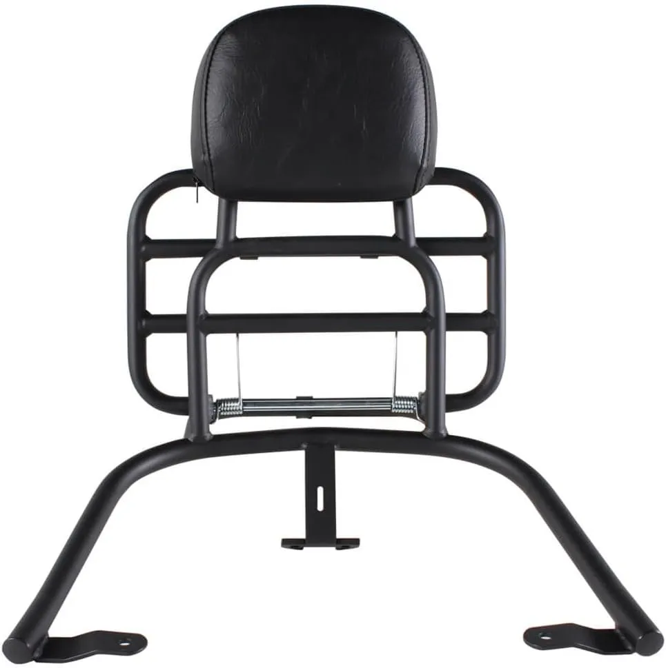Prima Rear Rack (Backrest, Black); Vespa Primavera, Vespa Sprint