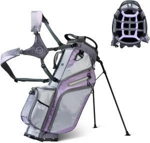 Pro Golf Stand Bag, 14 Way Top with Full Length Dividers, Lightweight Carry Bag with Dual Straps, Ergonomic Back Support, 10 Pockets with Cooler & Waterproof Pocket, for Men and Women