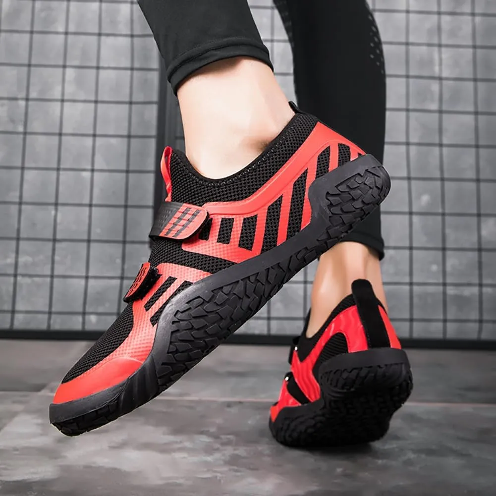 Pro Weightlifting Shoes - Stability & Heel Support for Powerlifting, Squat, Deadlift | Non-Slip Rubber Sole | Men/Women Crossfit Gym Training Footwear
