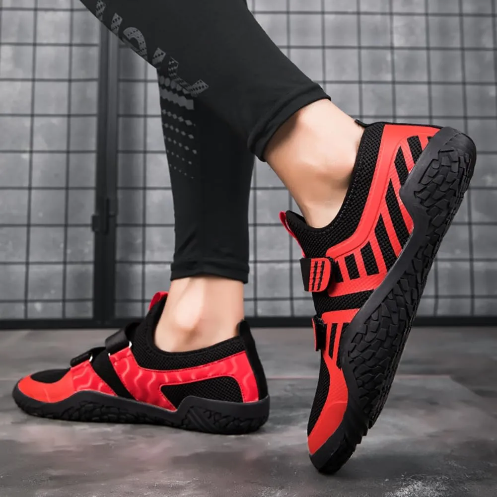 Pro Weightlifting Shoes - Stability & Heel Support for Powerlifting, Squat, Deadlift | Non-Slip Rubber Sole | Men/Women Crossfit Gym Training Footwear