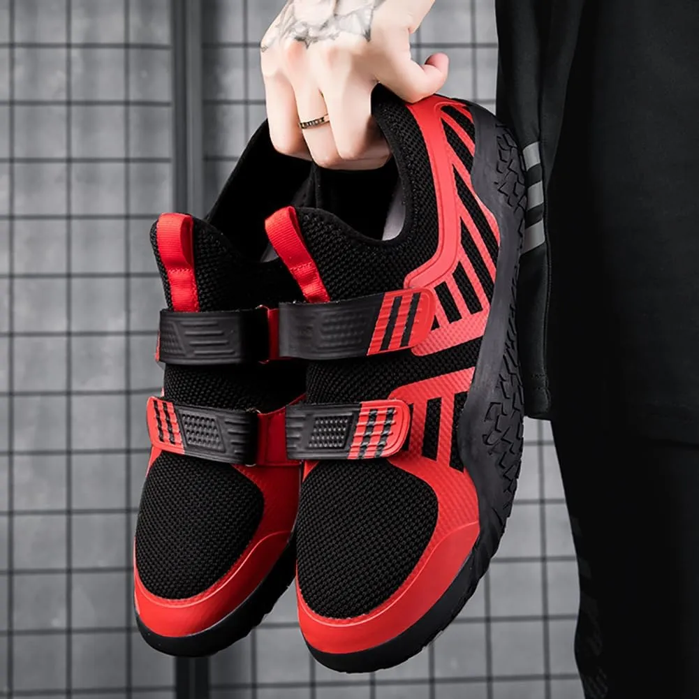 Pro Weightlifting Shoes - Stability & Heel Support for Powerlifting, Squat, Deadlift | Non-Slip Rubber Sole | Men/Women Crossfit Gym Training Footwear