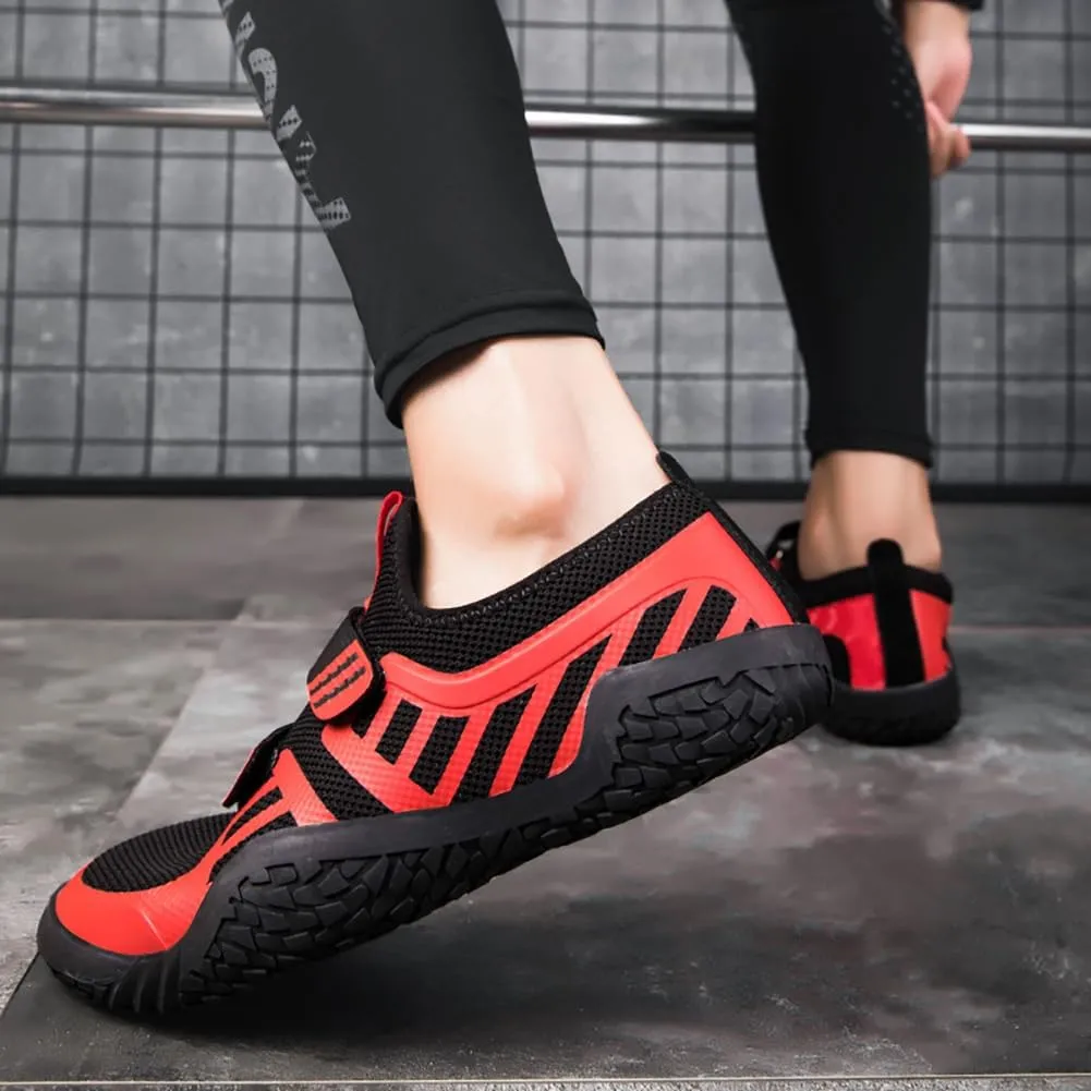 Pro Weightlifting Shoes - Stability & Heel Support for Powerlifting, Squat, Deadlift | Non-Slip Rubber Sole | Men/Women Crossfit Gym Training Footwear