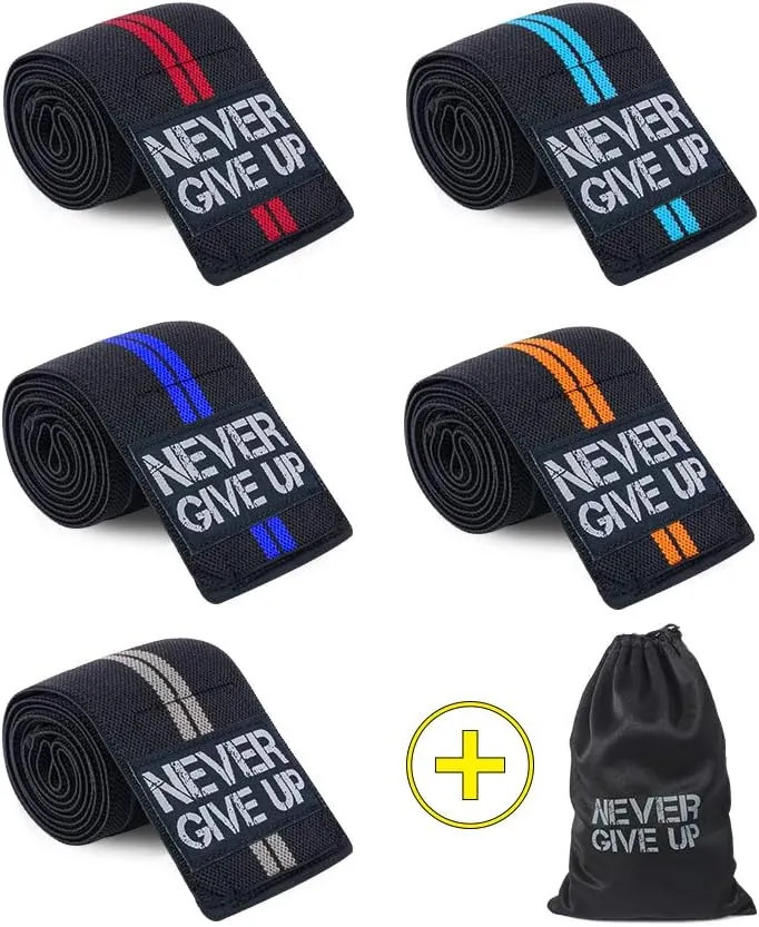 Professional Elbow Wraps Elastic Straps Brace Support Protector for Weightlifting Workout Bodybuilding Gym Fitness