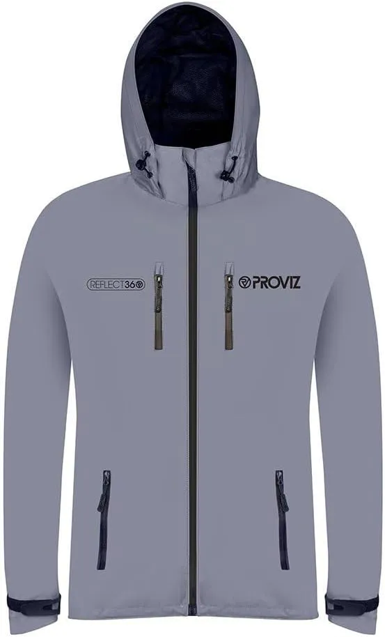 Proviz Men's REFLECT360 Reflective Waterproof Outdoor Jacket Hi Visibility Reflective Windproof Coat