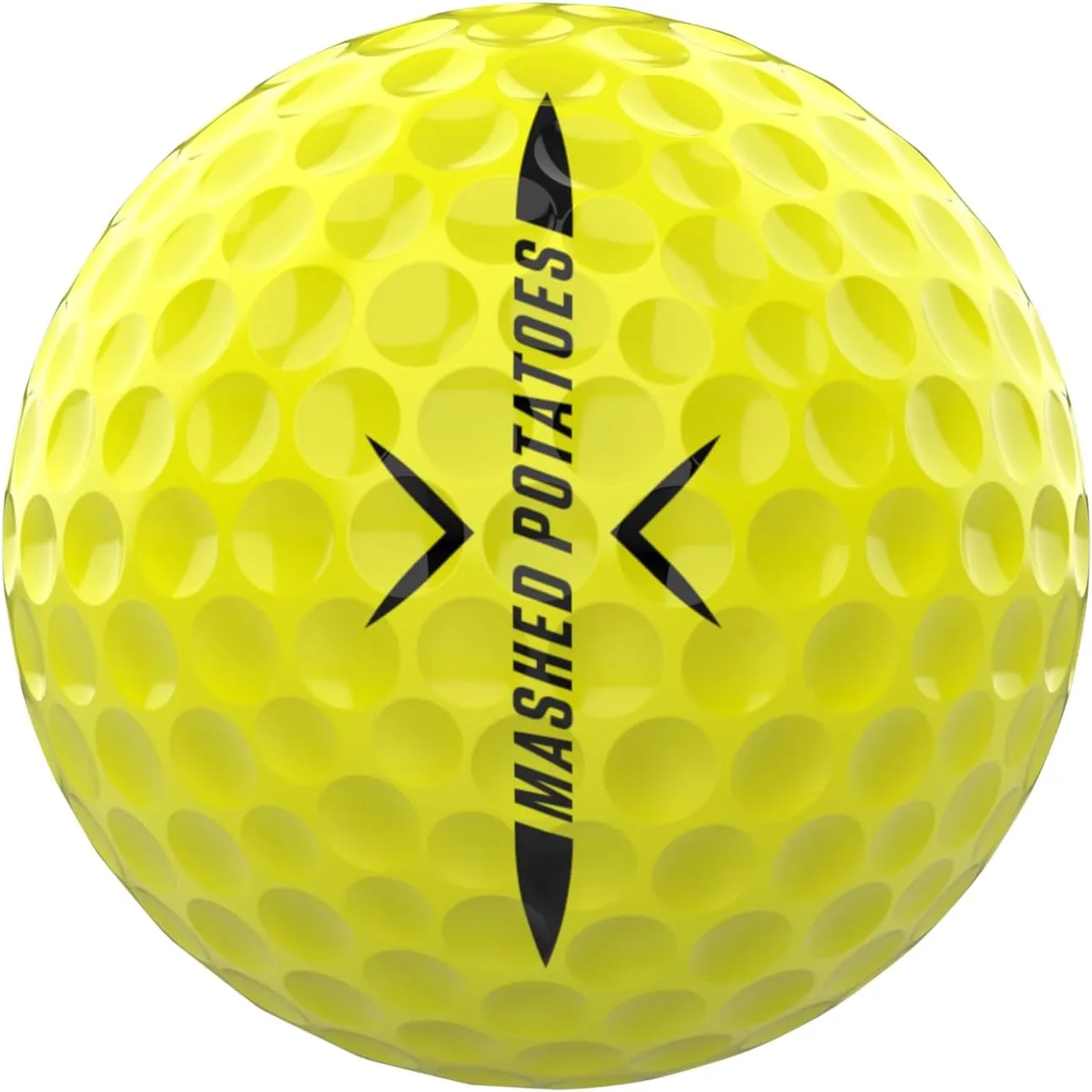 P*SS M*SSLE Golf Balls - 4-Piece Design, Surlyn Cover, High Compression Core - Ultimate Distance, Low Spin, Low Trajectory for Straighter Shots, Improved Accuracy - Follows USGA Standards