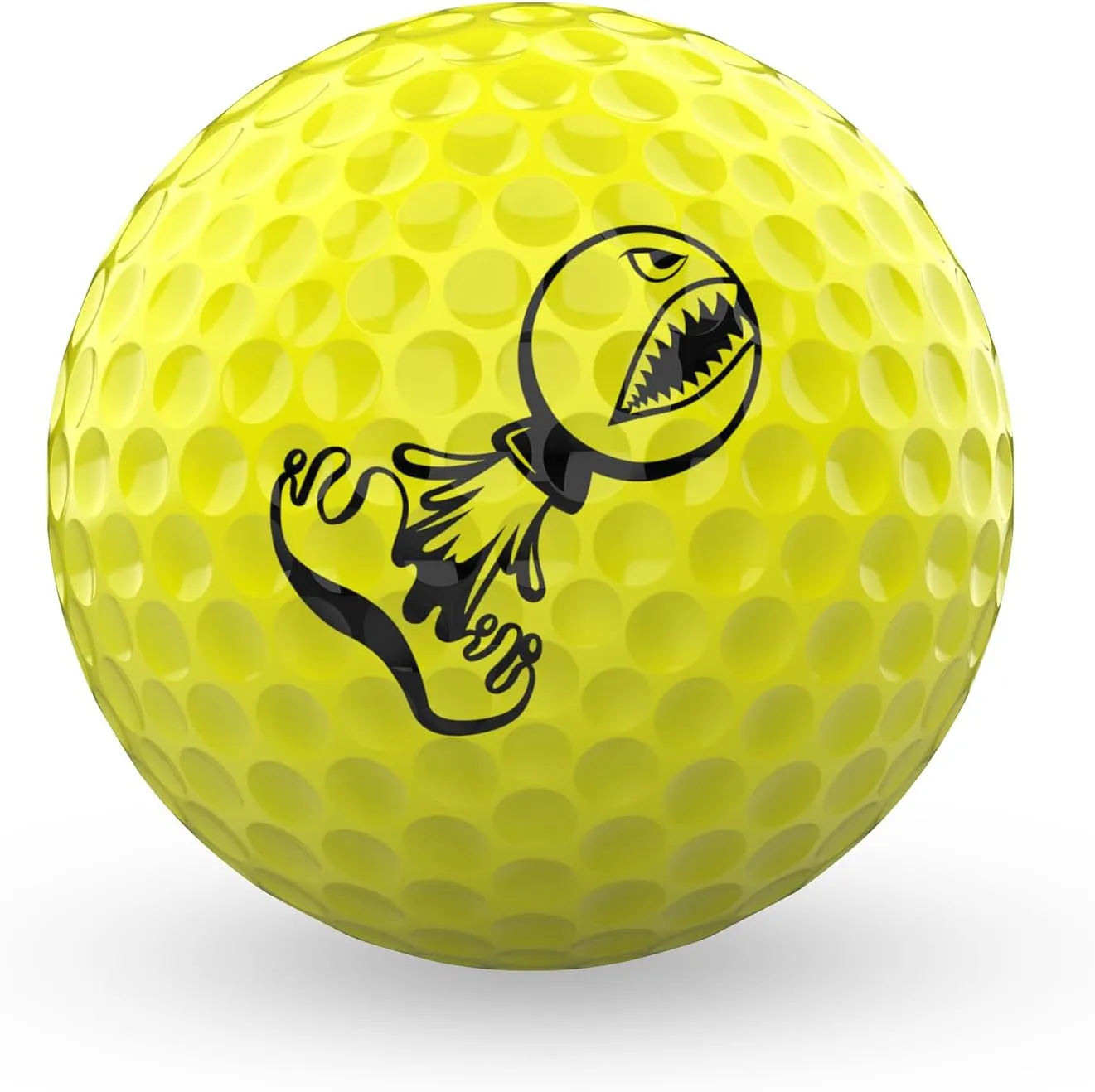 P*SS M*SSLE Golf Balls - 4-Piece Design, Surlyn Cover, High Compression Core - Ultimate Distance, Low Spin, Low Trajectory for Straighter Shots, Improved Accuracy - Follows USGA Standards