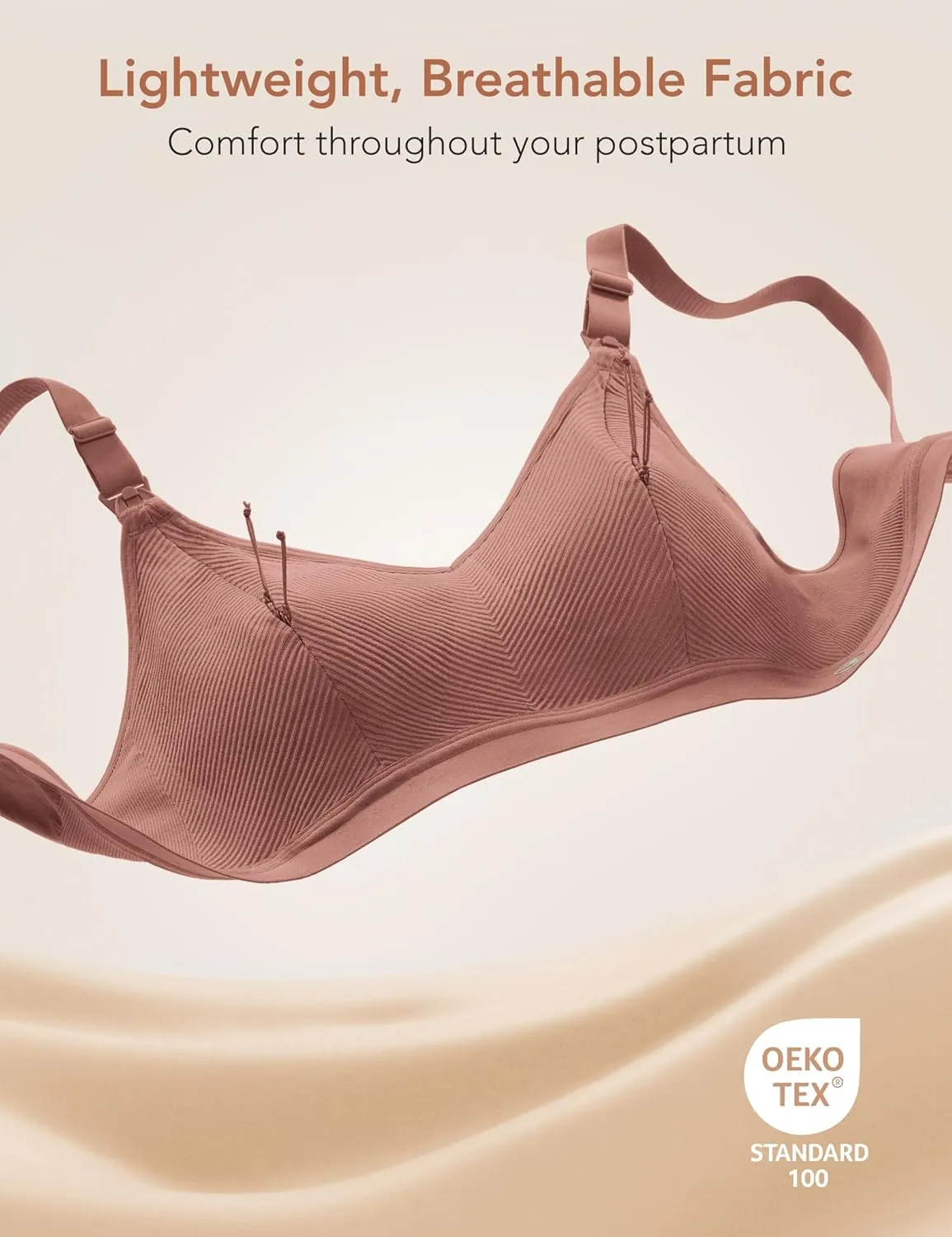 Pumping Bra Hands Free Zip Opening Design Seamless Nursing Bras for Breastfeeding High Support Nursing & Pumping Bra in One