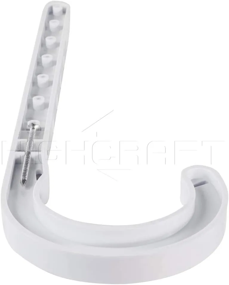 PXJHNG004-10 PEX Support J-Hook Hanger with Nails for 4 in. Pipe, Rope, Cable Hard Plastic (10 Pack), White