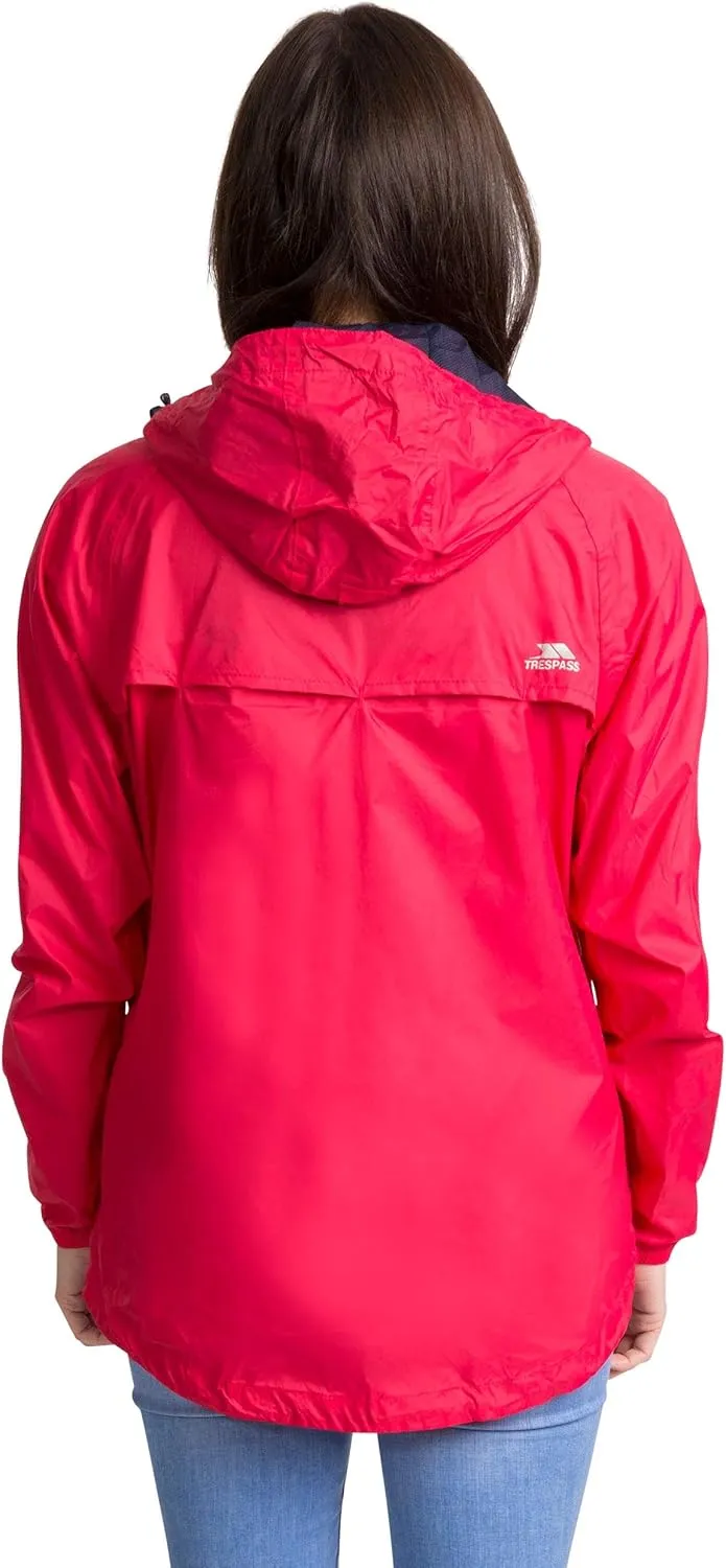 Qikpac Womens Packaway Waterproof Jacket Lightweight Hooded Raincoat