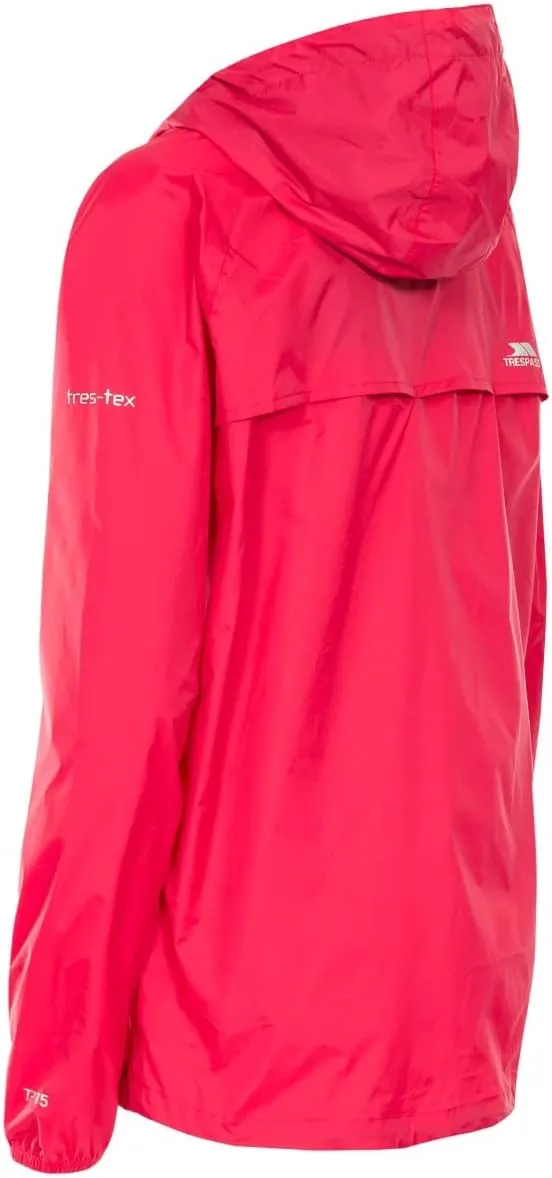 Qikpac Womens Packaway Waterproof Jacket Lightweight Hooded Raincoat