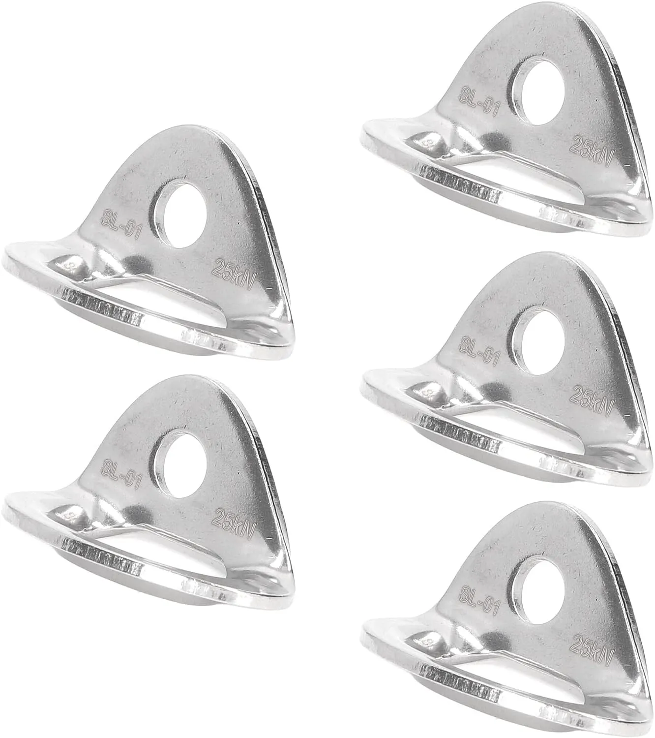 Qinlorgo Rock Climbing Bolt Hanger, Climbing Hanger 5PCS for Aerial Work