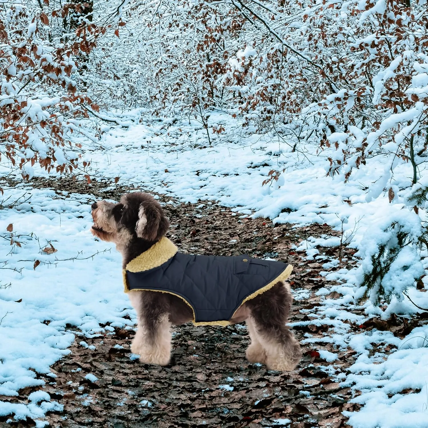 Queenmore Warm Coat for Cold Weather, Quilting Winter Jacket With Ultra Thick Plush Lining and Storage Pockets (Red, X-Small)