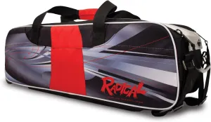 Radical Triple Tote Bowling Bag Black Red