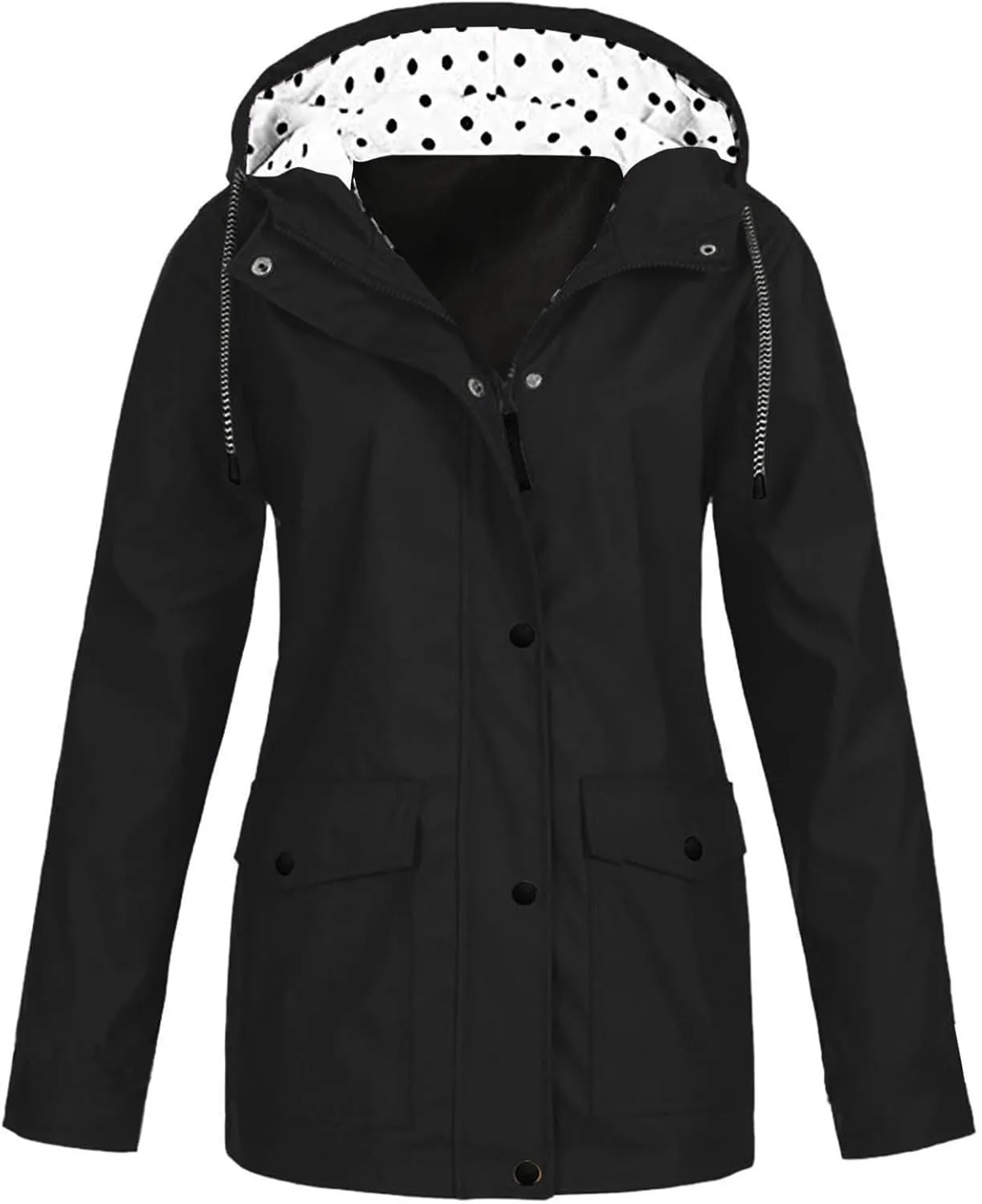 Raincoat for Women Hooded Raincoat Windproof Waterproof Active Outdoor Rain lightweight Jacket
