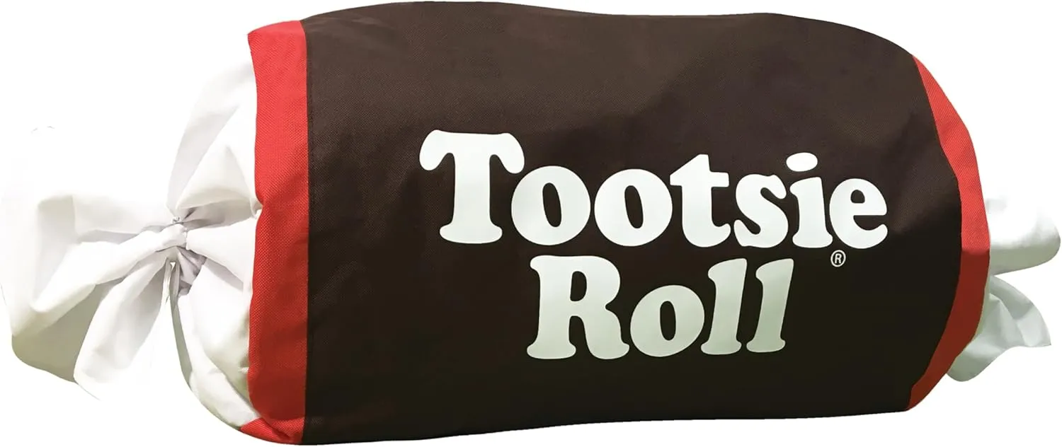 Rasta Imposta Tootsie Roll Candy Fun Duffle Overnighter & Weekender Duffel Bag, 15.5” x 13' x 7', Girls Boys Adult