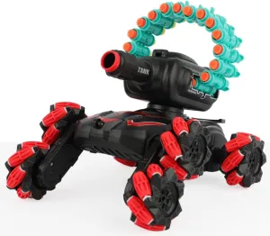 RC Stunt Car with LED Lights and Shock-Absorbing Wheels - Remote Control All-Terrain Monster Truck for Kids - High-Speed Off-Road Vehicle