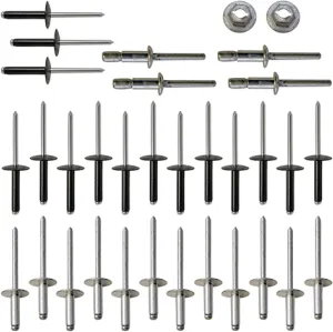 Red Hawk RIV-023 Rivet Kit Compatible With/Replacement For E-Z-GO TXT 1996 and newer 608456, 750102PKG Golf Carts