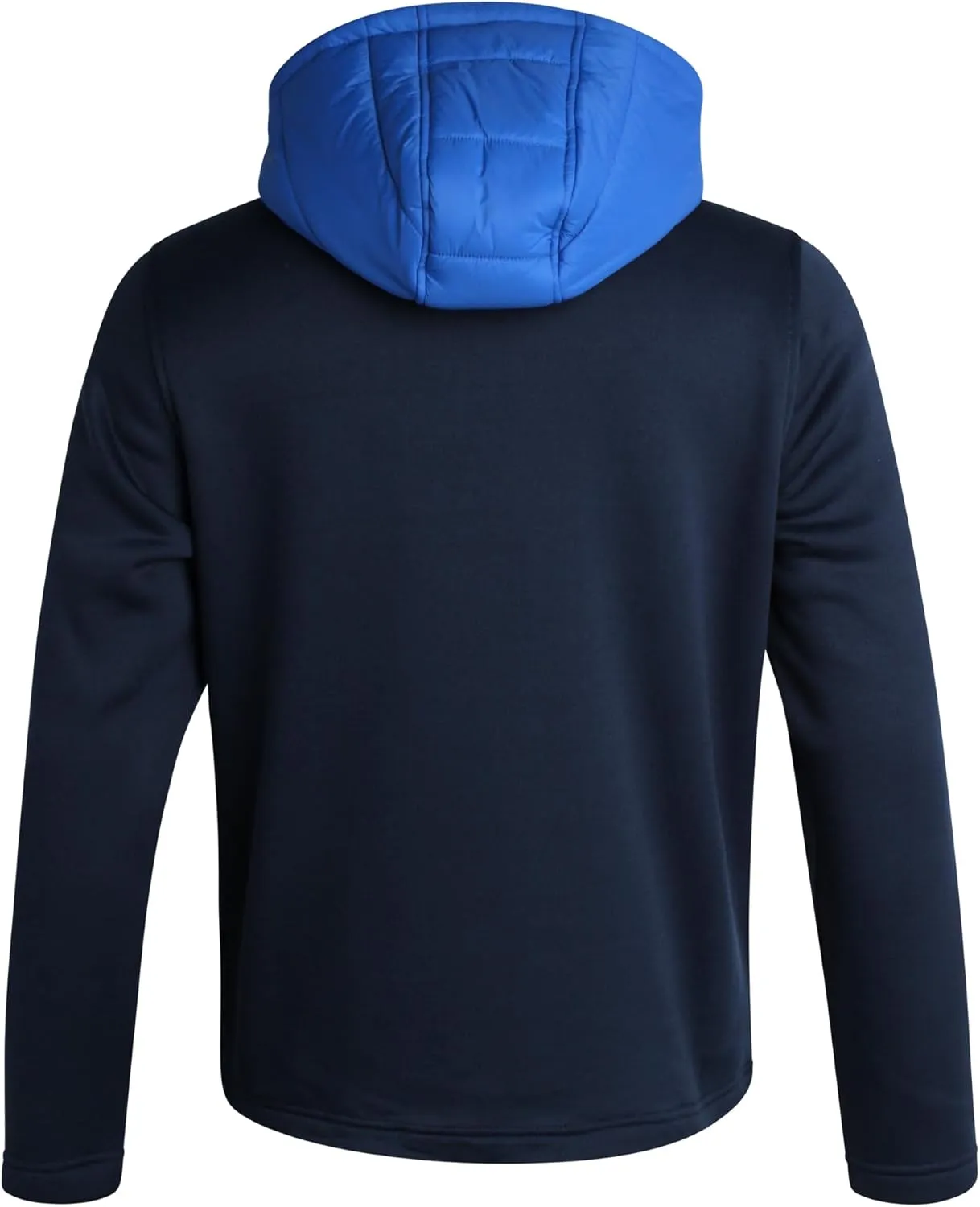 Reebok Men's Jacket - Warm Insulated Quilted Puffer Jacket with Sweater Fleece Sleeves - Hooded Outdoor Jacket for Men (M-XL)