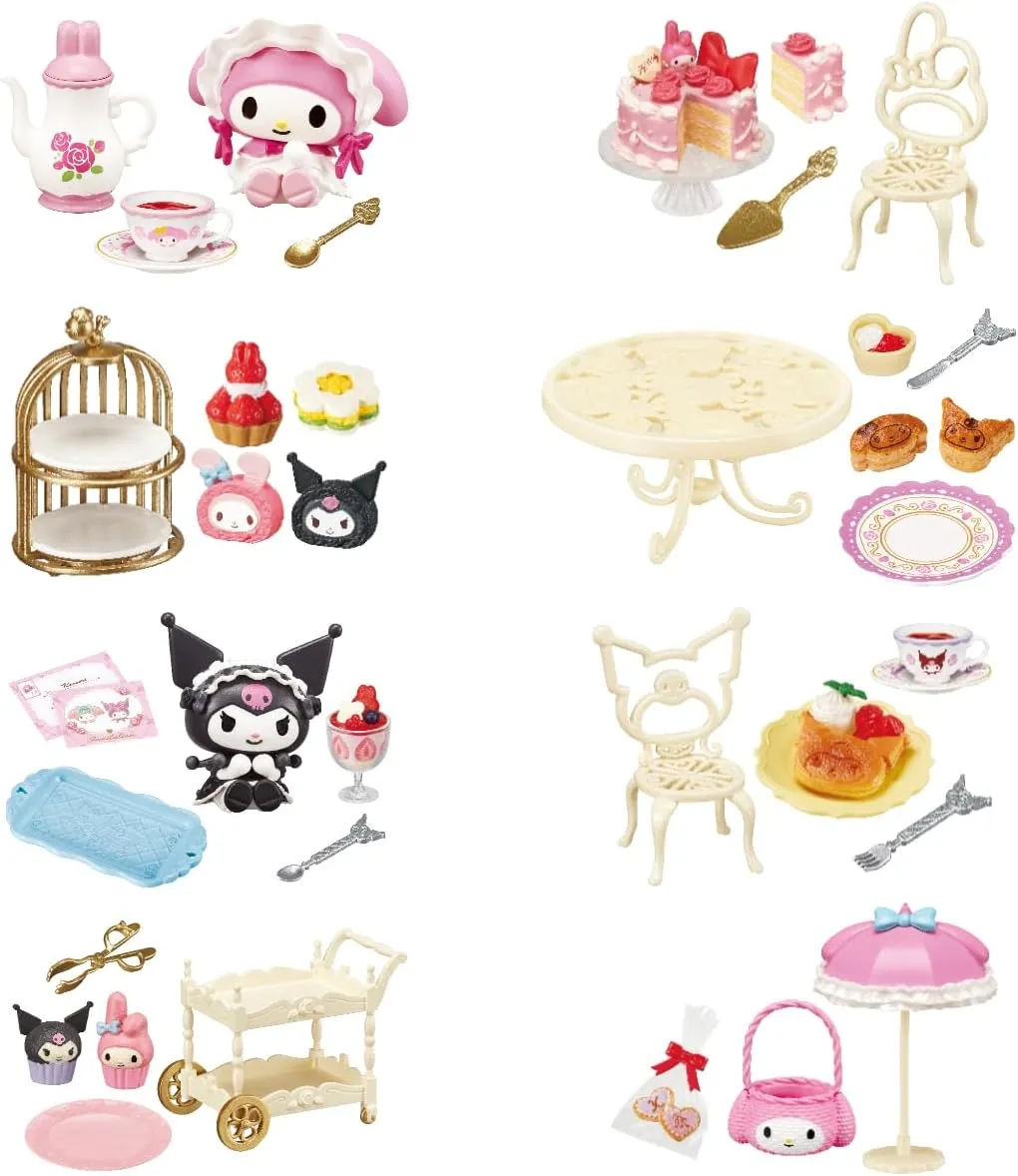 Reement Sanrio My Melody Kromi Sweet Tea Party, 1 Box, Approx. H 4.5 x W 2.8 x D 2.0 inches (115 x 70 x 50 mm), PVC, ABS